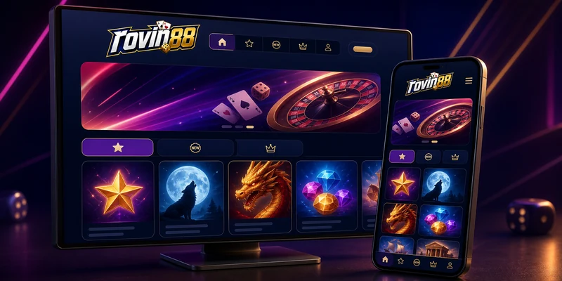 Pengalaman membuka situs slot gacor ROVIN88 di desktop dan mobile