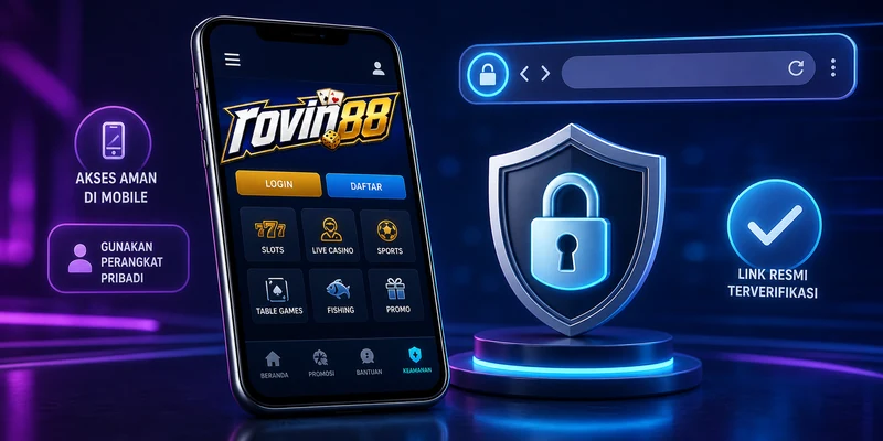Cara memeriksa link slot gacor resmi ROVIN88 melalui perangkat mobile