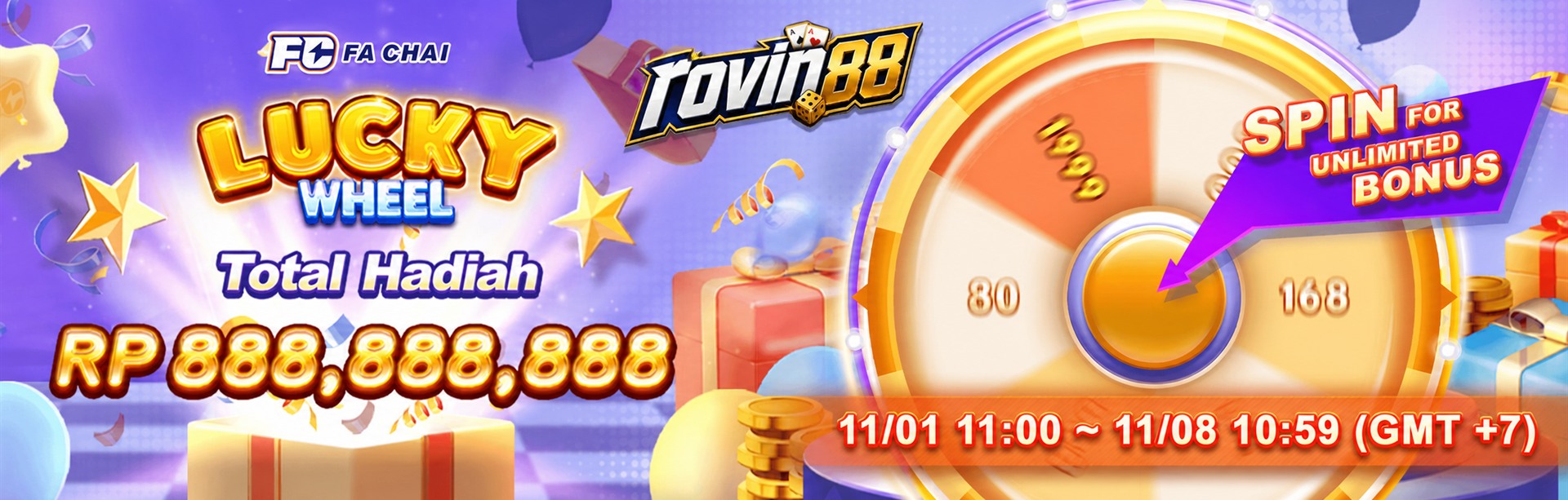 ROVIN88 Slot Online Bonus 100%